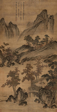 上睿临唐寅山水