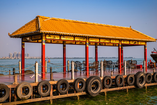 仿古游船栈道