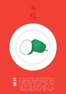 24节气立夏饮食节气海报