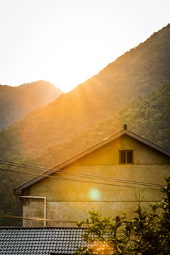 乡村的黄昏