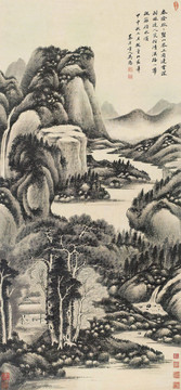 吴历春脉山岑图