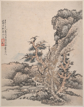 蓝瑛山水画