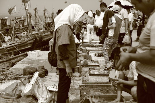 码头海鲜市场
