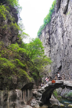 太行山八泉峡峡谷溪水