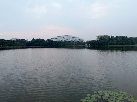 广州大学城中心湖公园