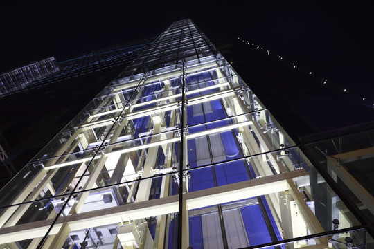 高层商业住宅电梯玻璃幕墙