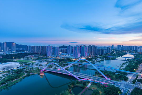 蕉门河夜景