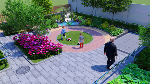 别墅私家花园庭院景观设计