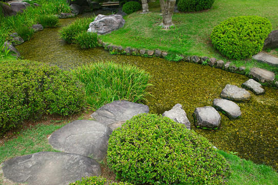 日本花园全景