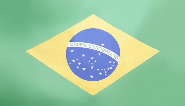 巴西国旗全帧拍摄