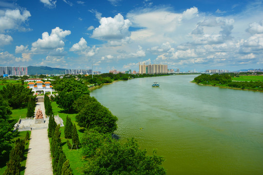 赤坎潭江风景