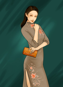 民国女性旗袍