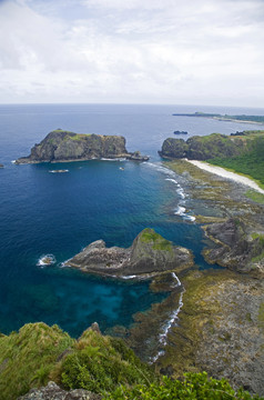 绿岛海岸线风景