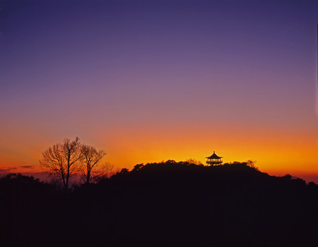 阳明山日落