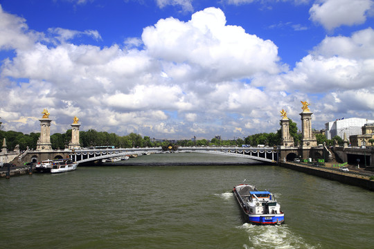 巴黎塞纳河风景
