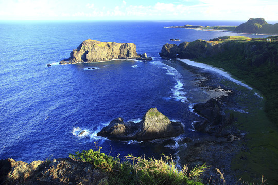 台东、绿岛、睡美人岩、海岸