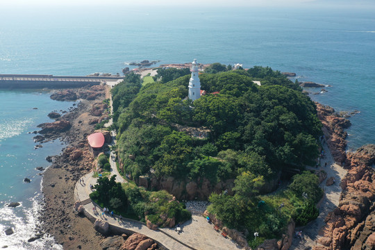 青岛小青岛栈桥灯塔