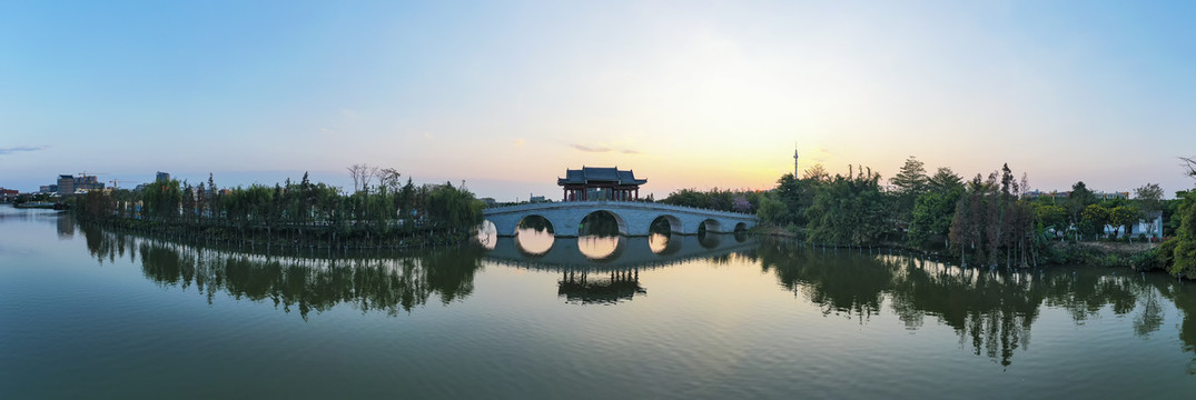 中国东莞华阳湖湿地公园自然风光