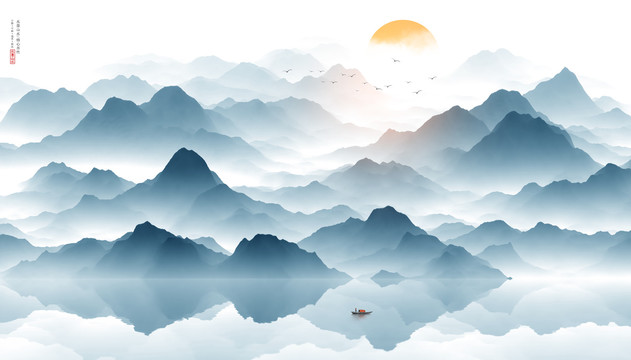 新中式水墨抽象画