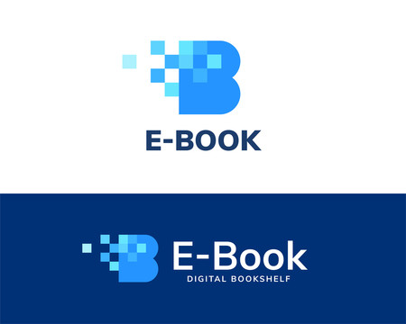 电子书创意设计字母标志