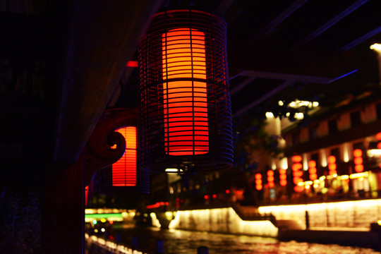 古典灯笼中国风夜景
