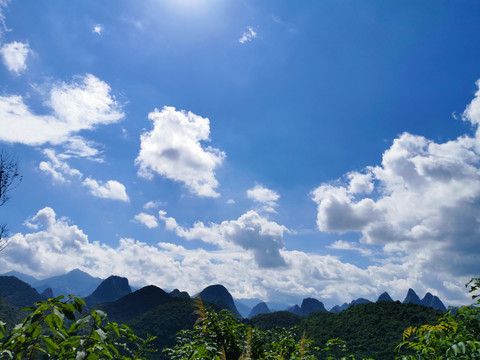 一望无际山峰