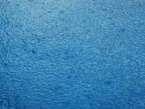 蓝色雨点水波纹
