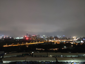 城市夜景龙华夜晚灯光