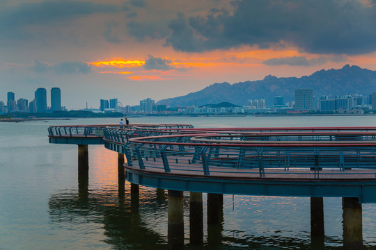 海边公园观景平台