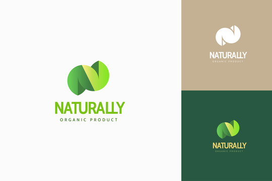对称立体形状自然商标设计