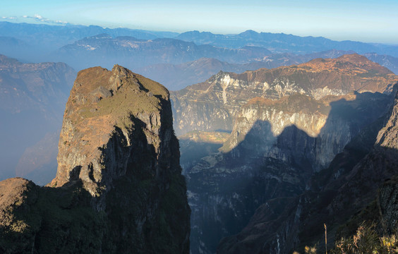 云南昭通大山包鸡公山自然风光