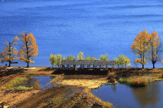 泸沽湖尼塞村风景