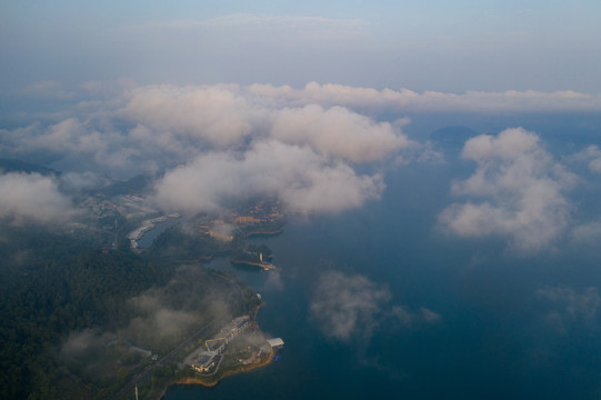 无人机航拍杭州千岛湖007