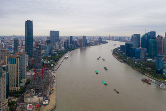 航拍上海城市全景037