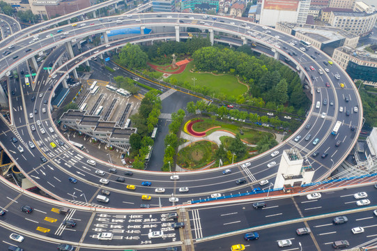 航拍上海城市全景051