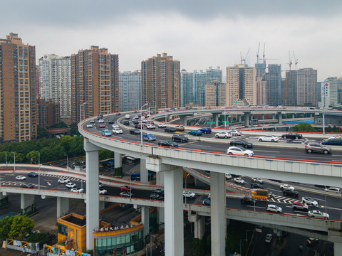 航拍上海城市全景106