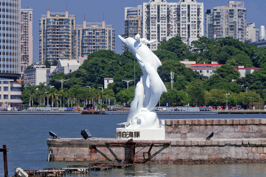 白海豚景观雕塑