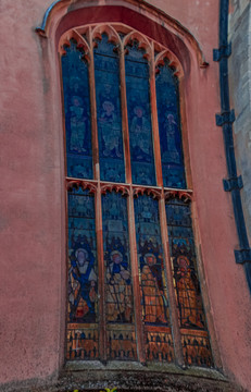 英国剑桥教堂窗户