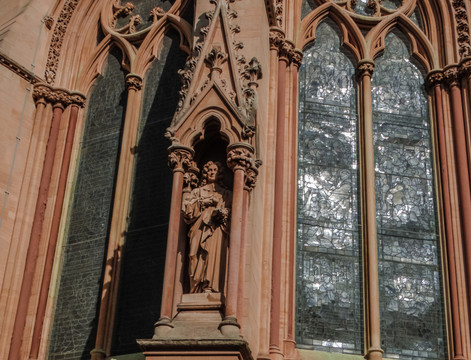 英国剑桥教堂窗户