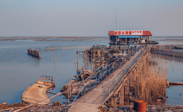 太湖养蟹基地