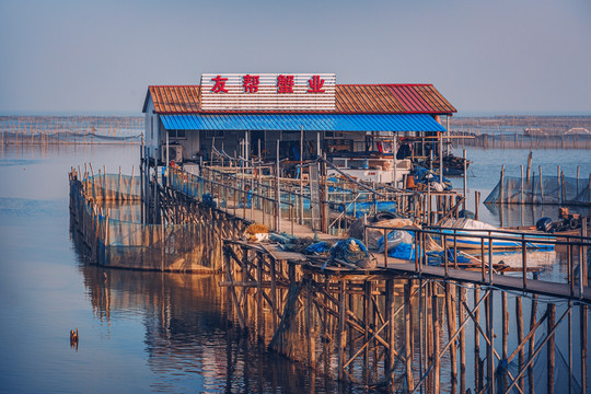 太湖养蟹基地