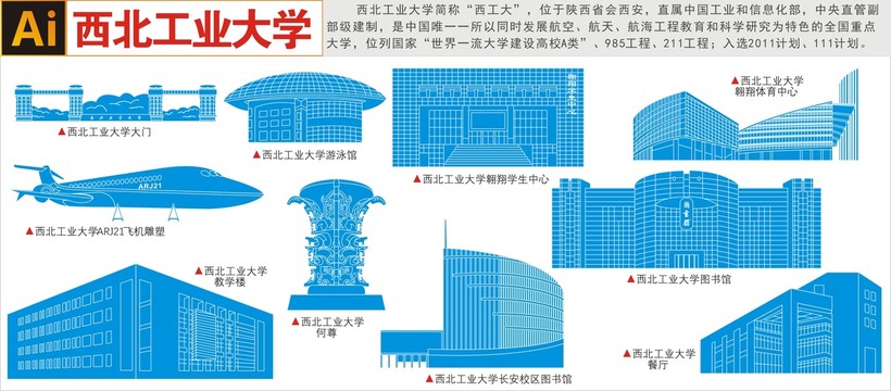 西北工业大学地标