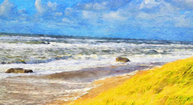 海景油画