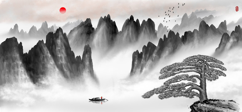 山水画