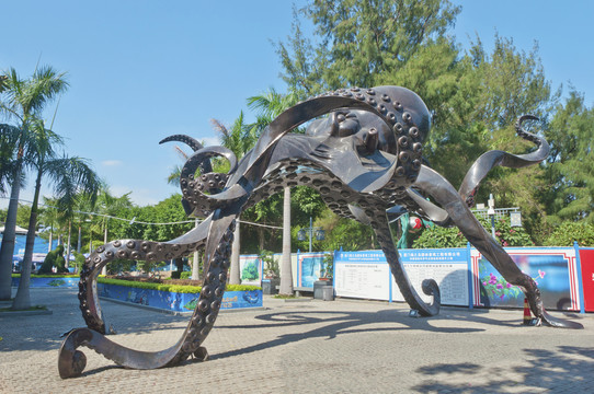 大章鱼雕塑
