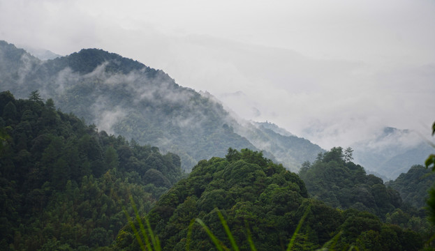 江西铅山雨后畲乡如水墨画