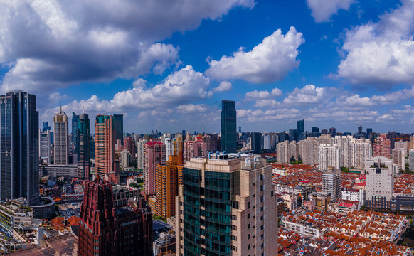 浦西航拍建筑风光