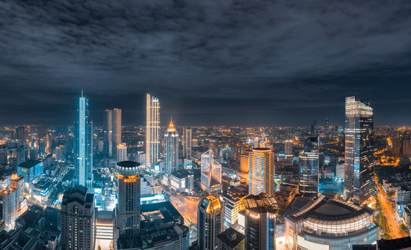 无锡城市CBD夜景