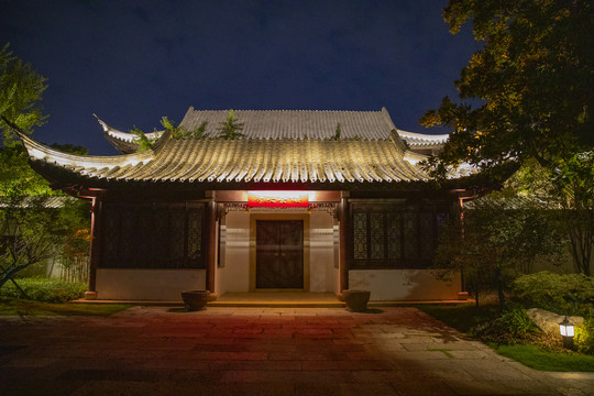 嘉兴南湖会景园夜景