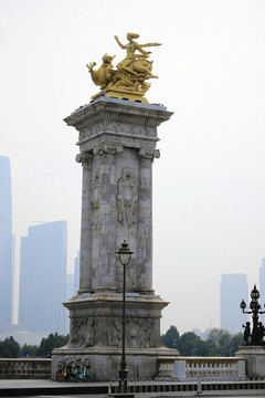 天津北安桥雕塑